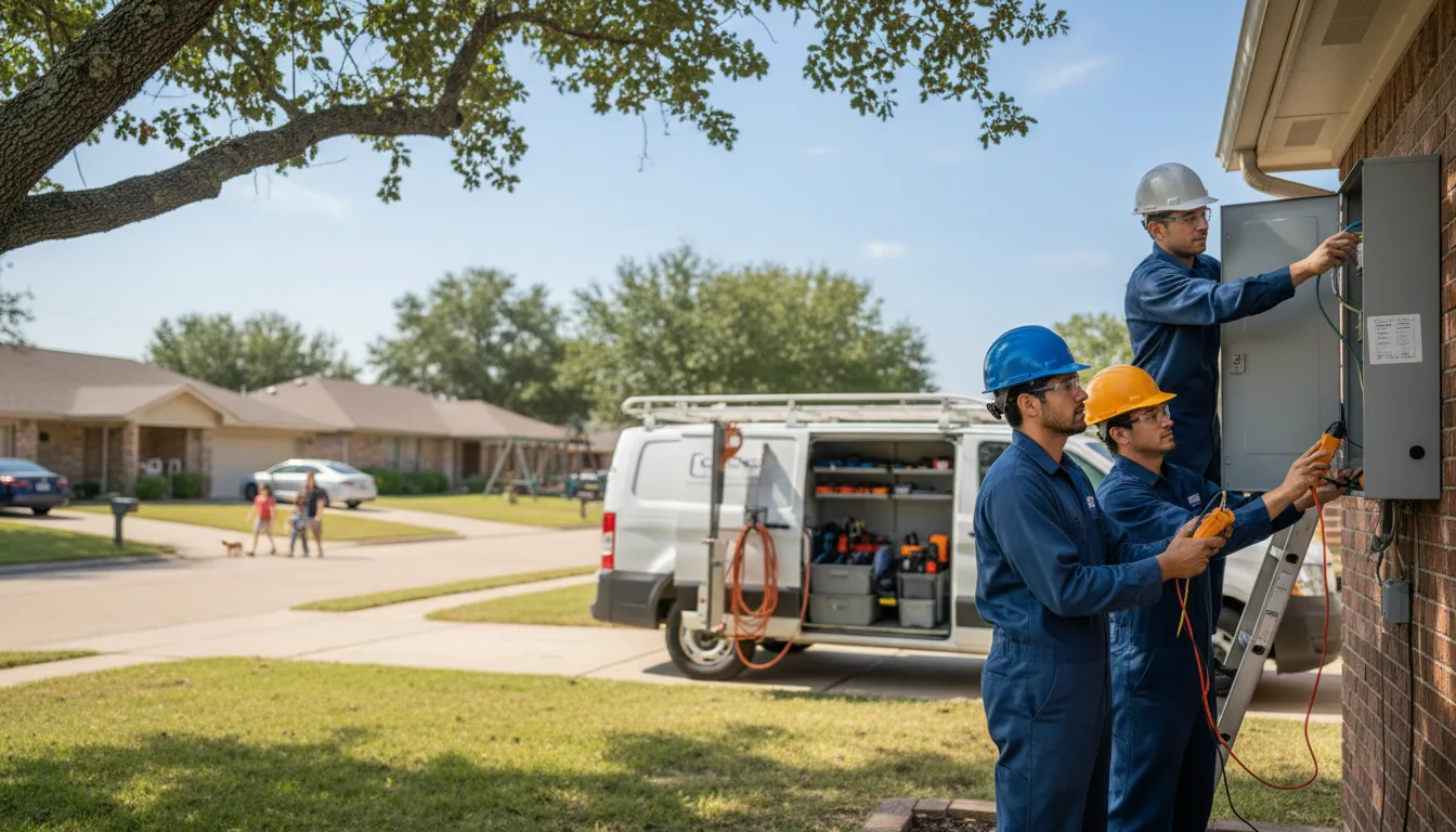 Certified electrician providing emergency electrical services in Hickory Plains, AR